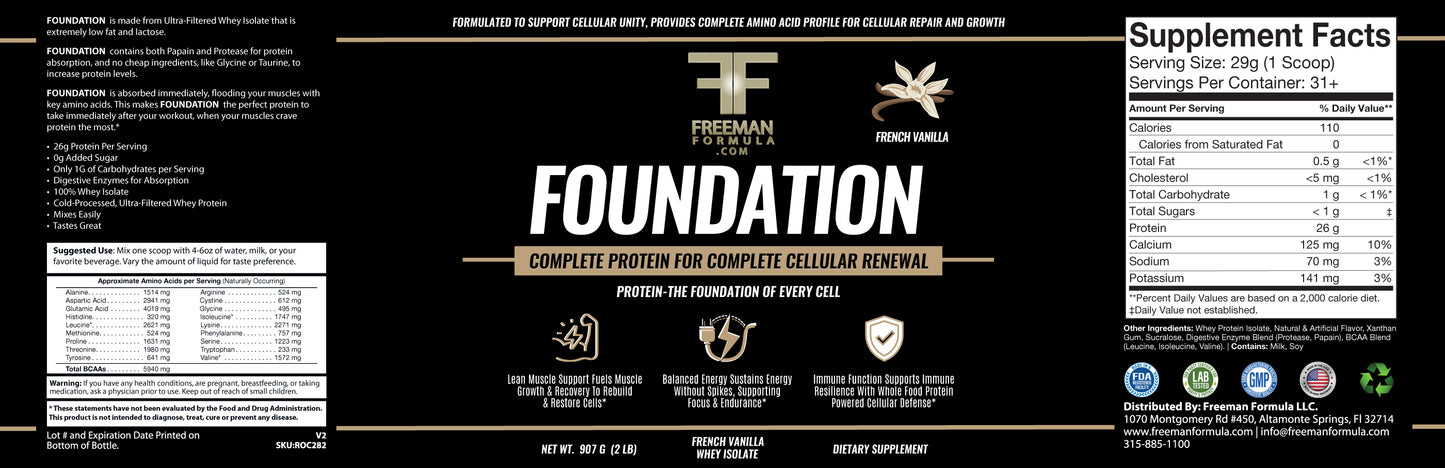 FOUNDATION – Complete Protein for Complete Cellular Renewal