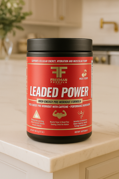 Freeman Formula leaded power on table