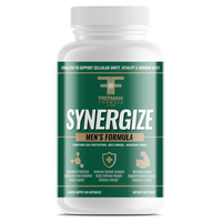 Thumbnail for Freeman Formula Synergize Men’s Formula supplement bottle designed to support immune health, hormone balance, and daily vitality.